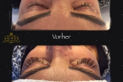 Wimpernverlängerung Vorher-Nachher-Vergleich